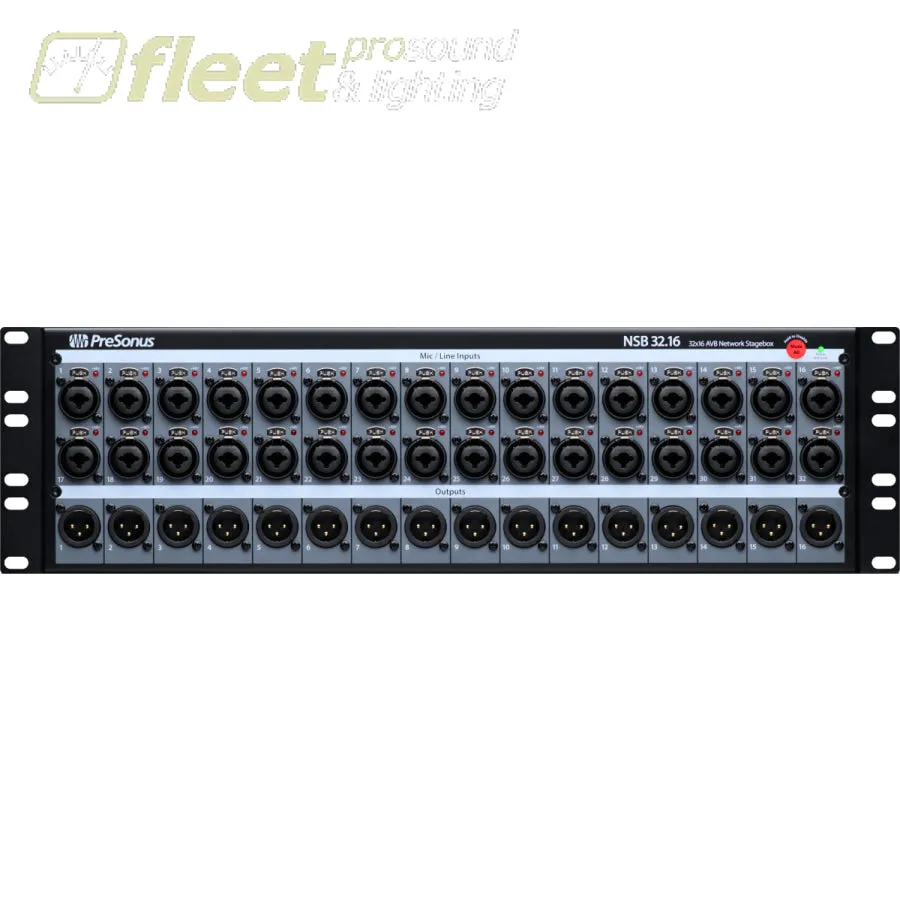 Presonus NSB 32.16 AVB 32x16 3RU Stage to Console Networked Stage Box 2779300301