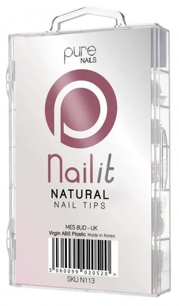 Pure Nails Nail It Natural Nail Tips Refill 50pk