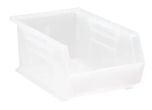 Quantum QUS241CL Ultra Clear-View Stack & Hang Bins, 8.25" x 13.63" x 6"