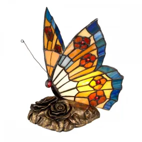 Quoizel QZ-OBUTTERFLY-TL Tiffany Animal Lamps 1 Light Table Lamp Architectural Bronze