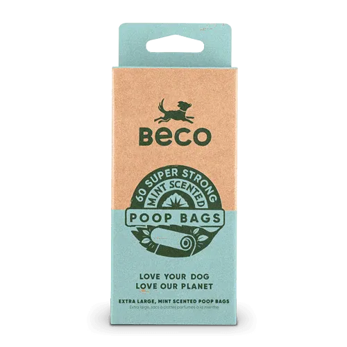 Recycled Large Dog Poop Bags - 60 Mint Scented
