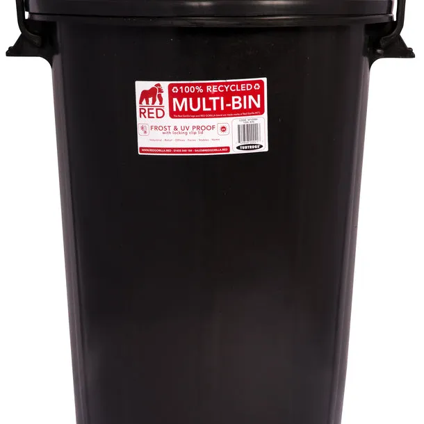 Red Gorilla Multi Bin with Lid 100L