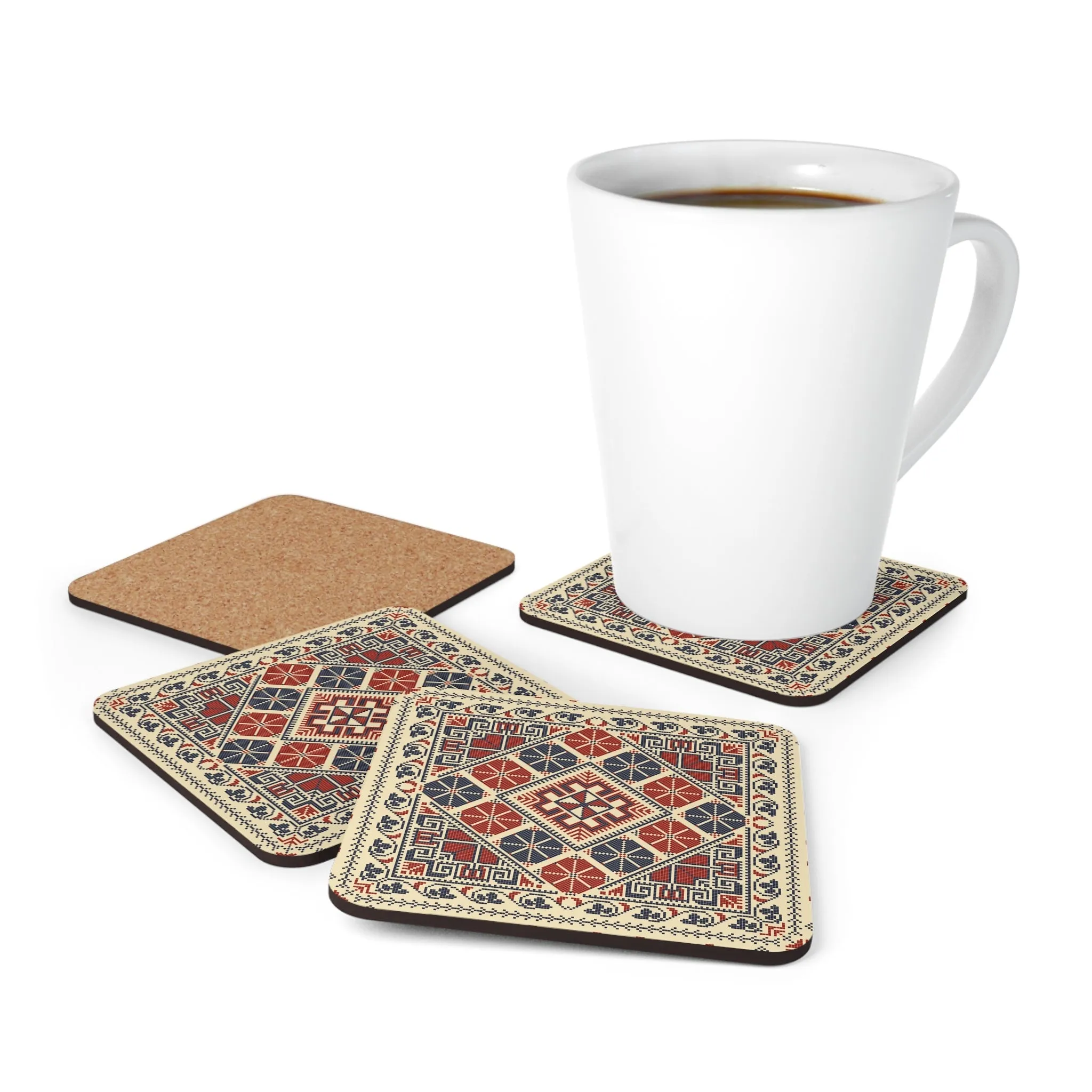 Red Thread Coaster Set