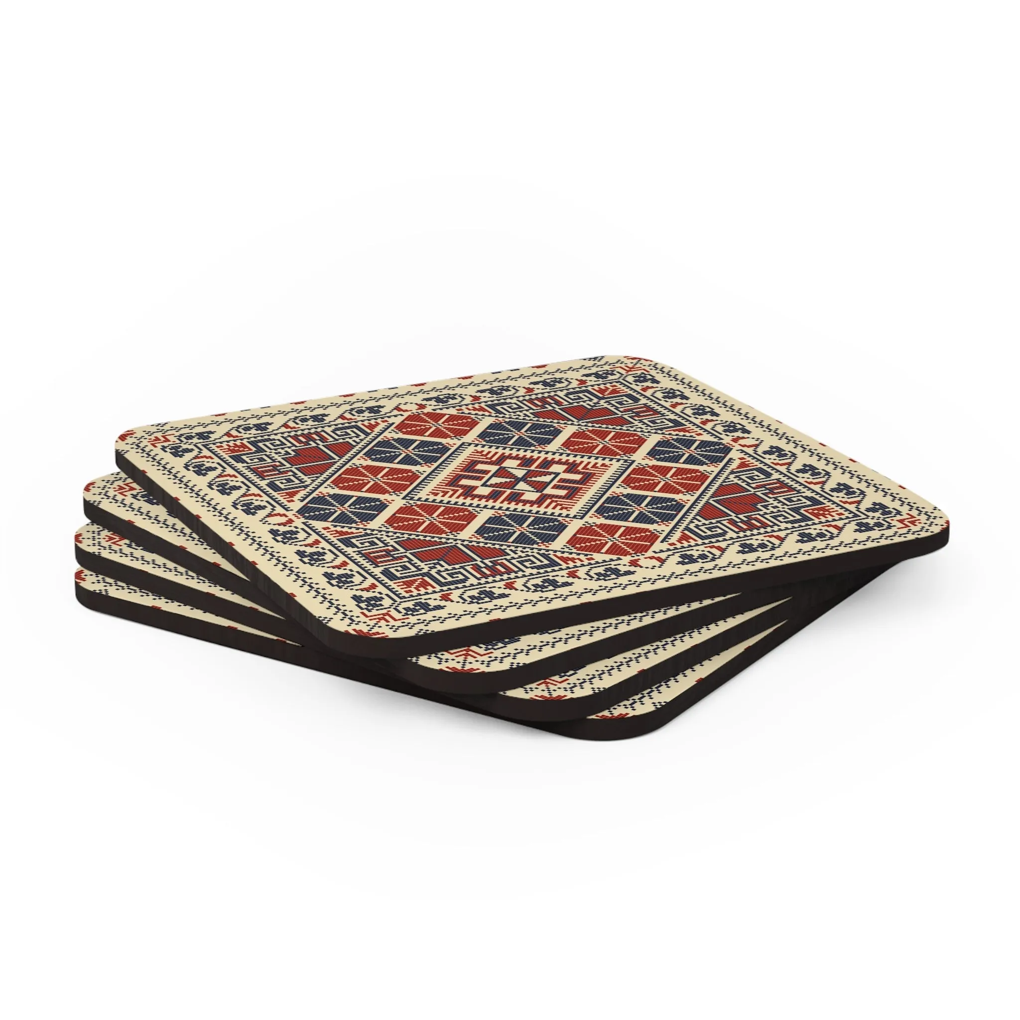 Red Thread Coaster Set