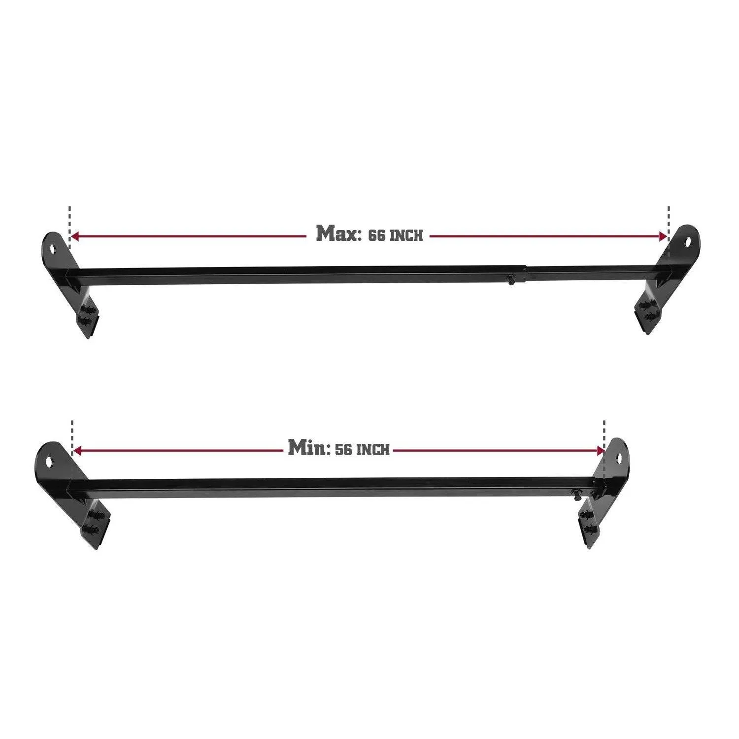 Roof Ladder Rack for Vans with Rain Gutters