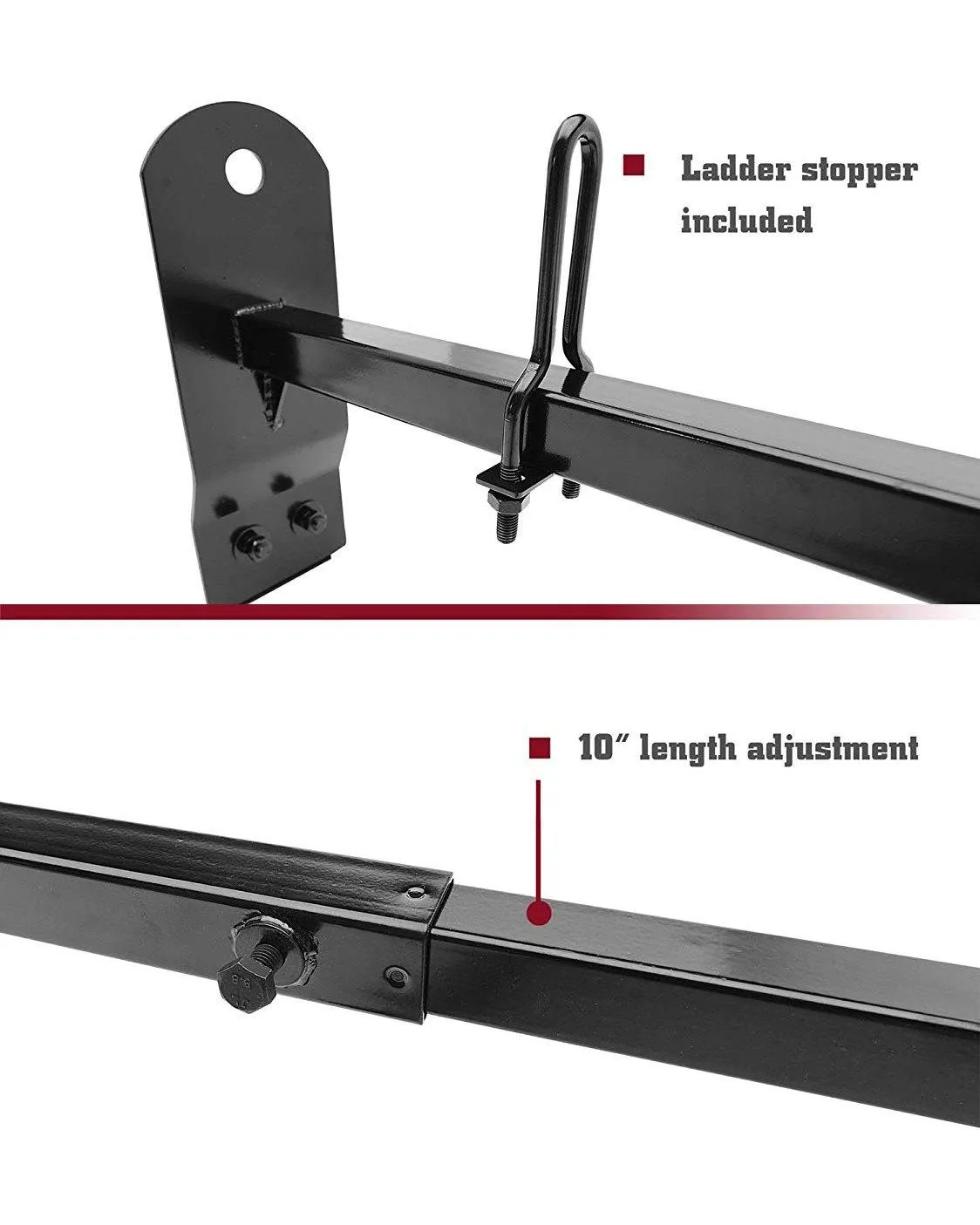 Roof Ladder Rack for Vans with Rain Gutters