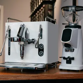 Sanremo | CUBE Espresso Machine in White (used)   Allground Grinder in Black or White (demo)