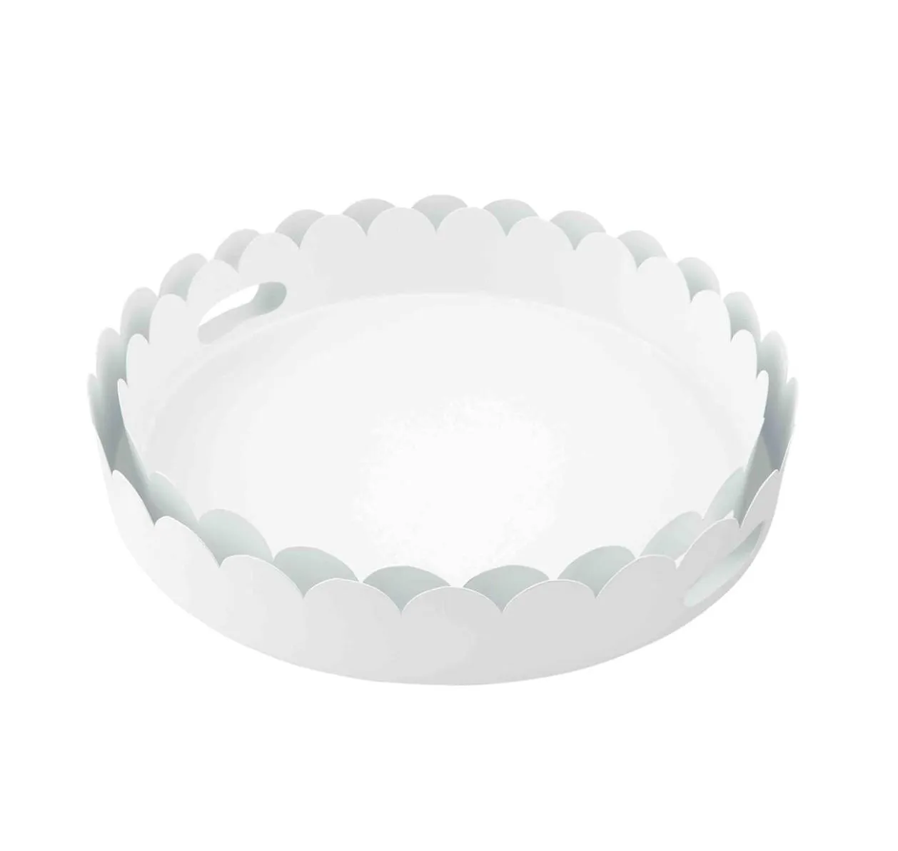Scalloped Metal Trays