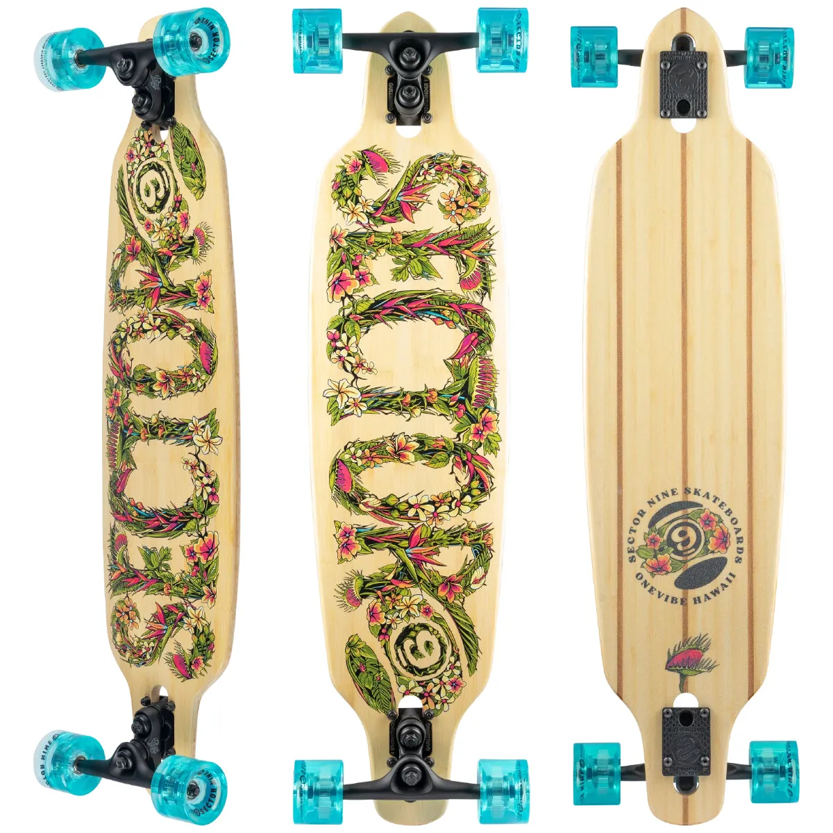 Sector 9 Fractal Flora 36" Longboard Complete