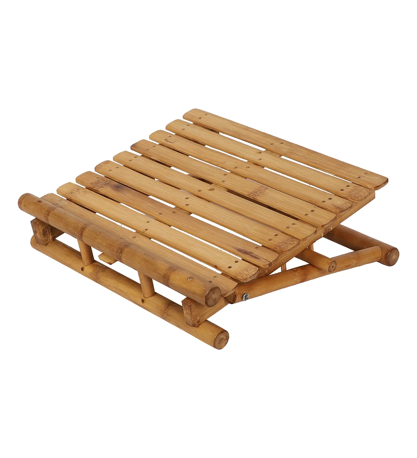 SILPAKARMAN Natural Bamboo Three Way Laptop Stand