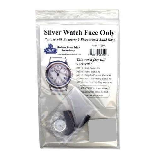 Silver Watch Face with 2 Piece Band, Sudberry House