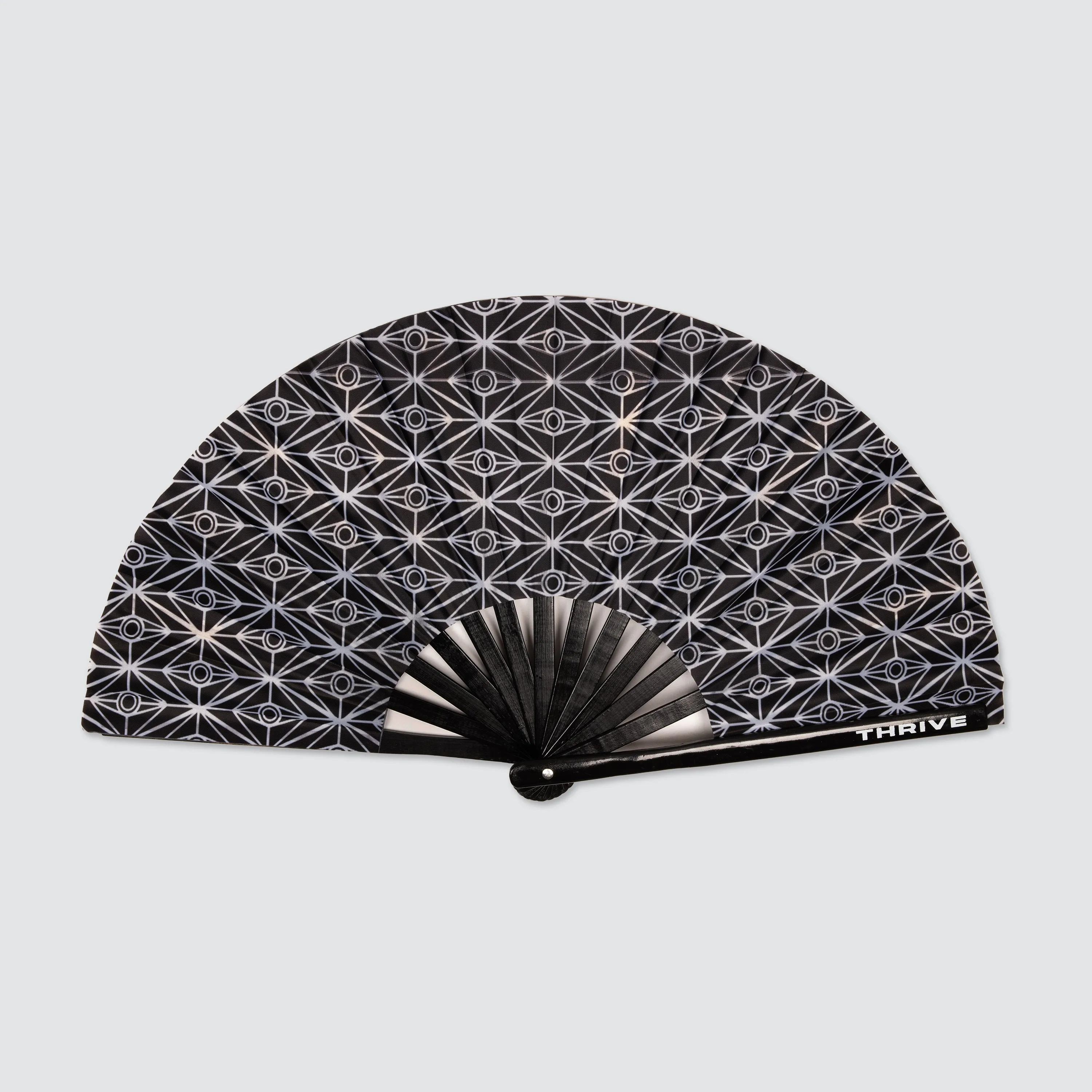 SLANDER BLACK & WHITE HAND FAN