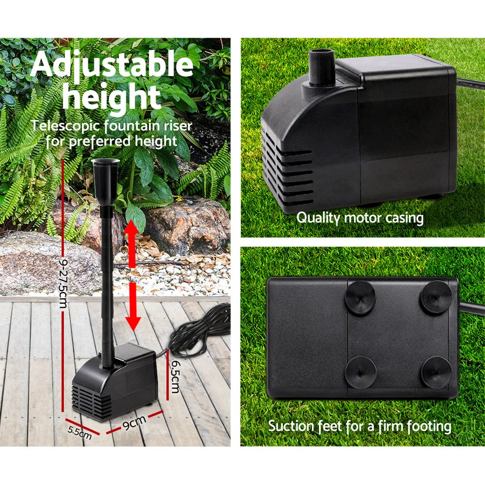 Solar Pond Pump Water Fountain Filter Kit Outdoor Submersible Panel
