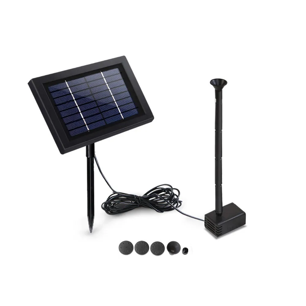 Solar Pond Pump Water Fountain Outdoor Powered Submersible Filter 4FT