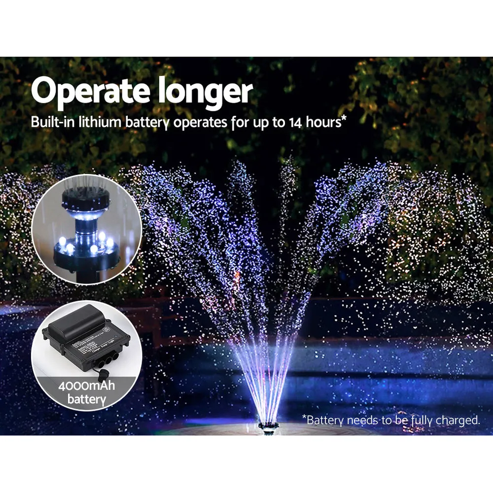 Solar Pond Pump with Battery Kit Solar Powered Garden Water Fountain