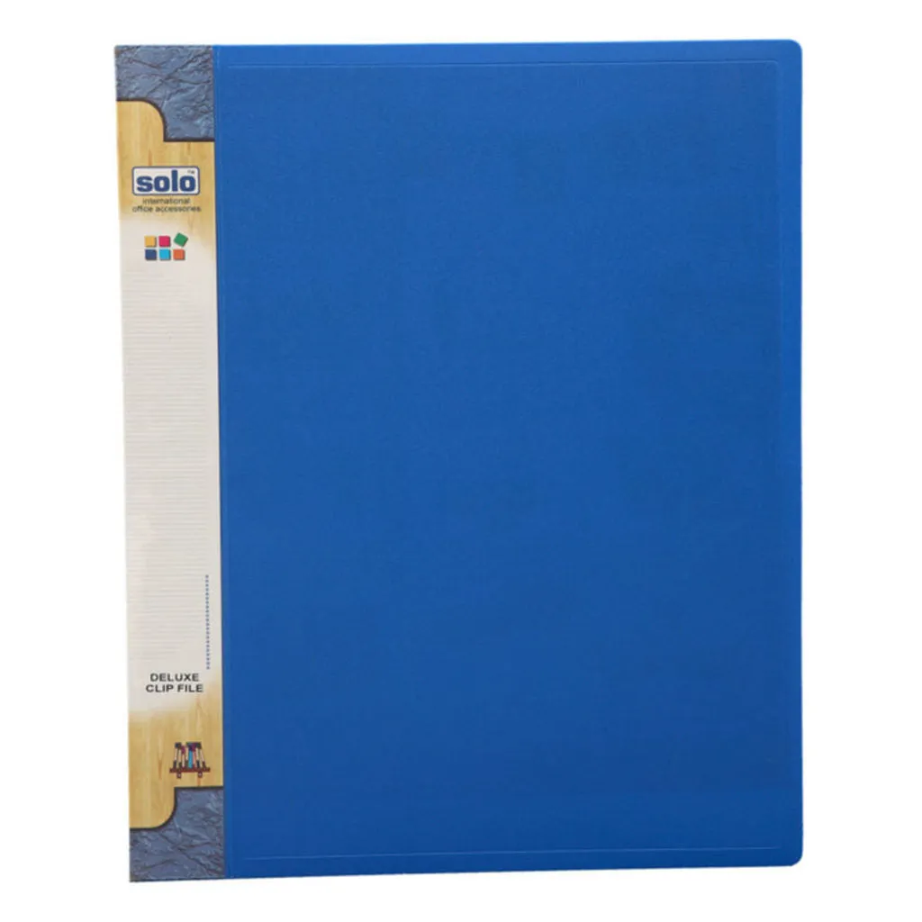 Solo Delux Clip File Blue A4 DC 101