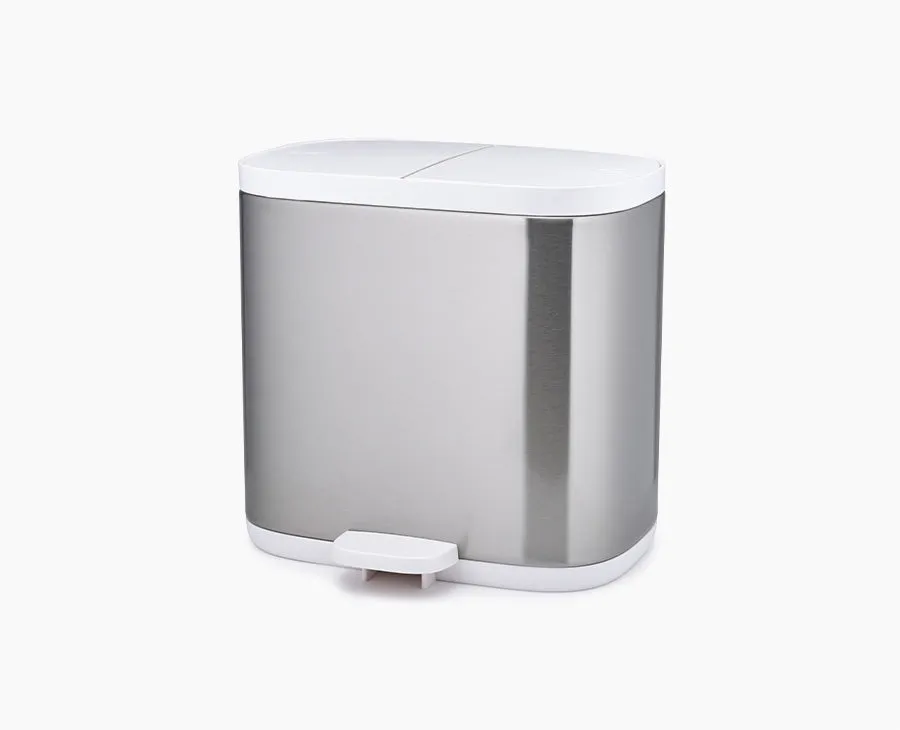 Split™ 6L Stainless-steel Waste & Recycling Bin