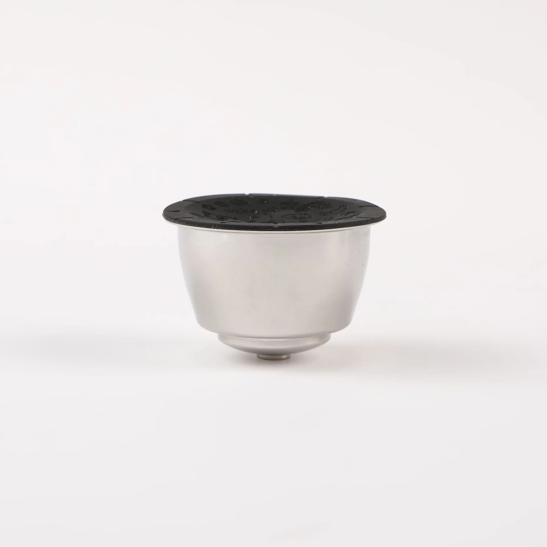 Stainless Steel Refillable Capsules And 100 Lids for Nespresso