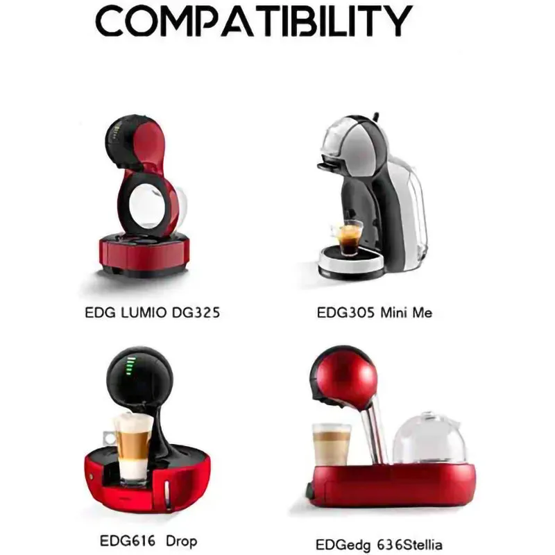 Stainless Steel Refillable Capsules And 100 Lids for Nespresso