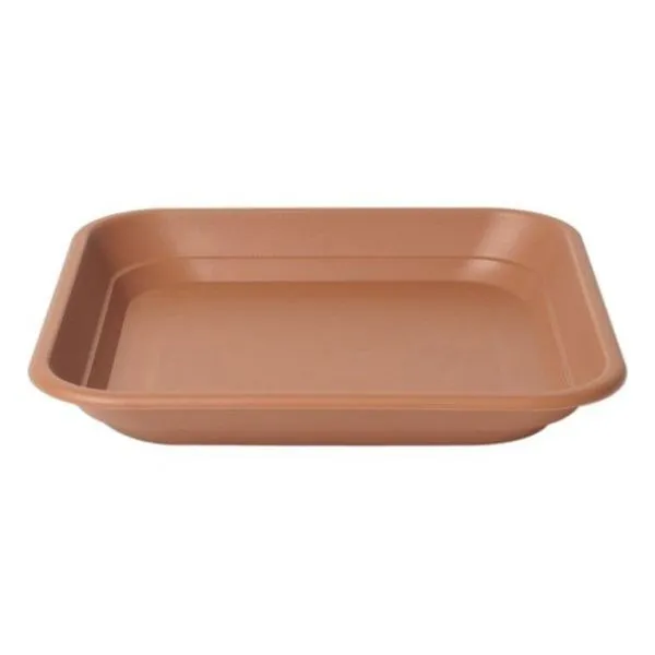 Stewarts 40cm Terracotta Balconniere Plastic Square Tray