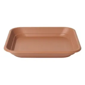 Stewarts 40cm Terracotta Balconniere Plastic Square Tray