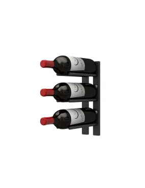 Straight Bottle ST Wall Mounted Wine Rails – 1FT Metal Wine Rack (3 Bottles)