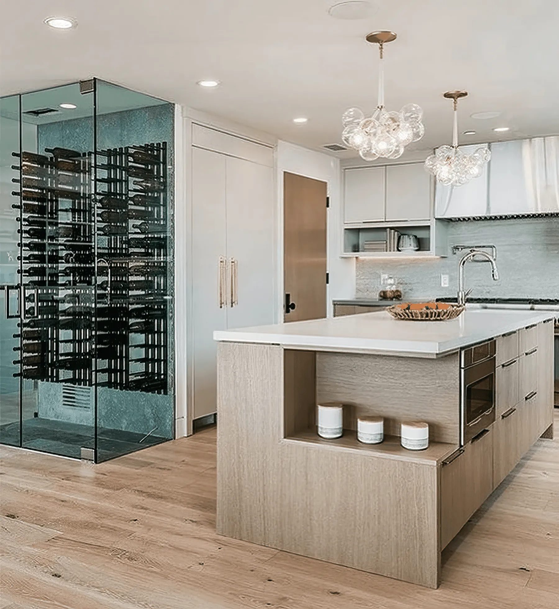 Straight Bottle ST Wall Mounted Wine Rails – 1FT Metal Wine Rack (3 Bottles)