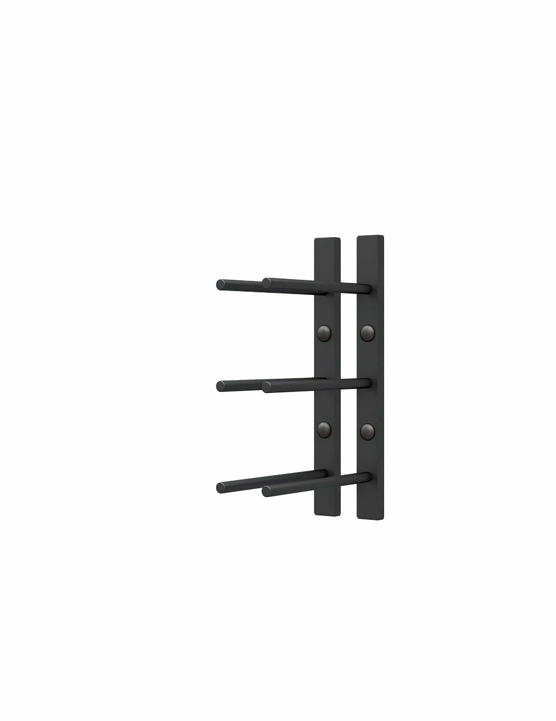 Straight Bottle ST Wall Mounted Wine Rails – 1FT Metal Wine Rack (3 Bottles)