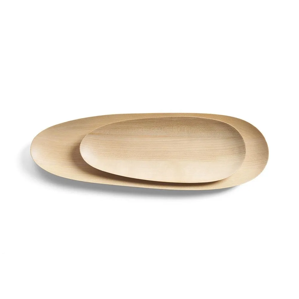 Sycamore Thin Oval Trays - Set Of 2