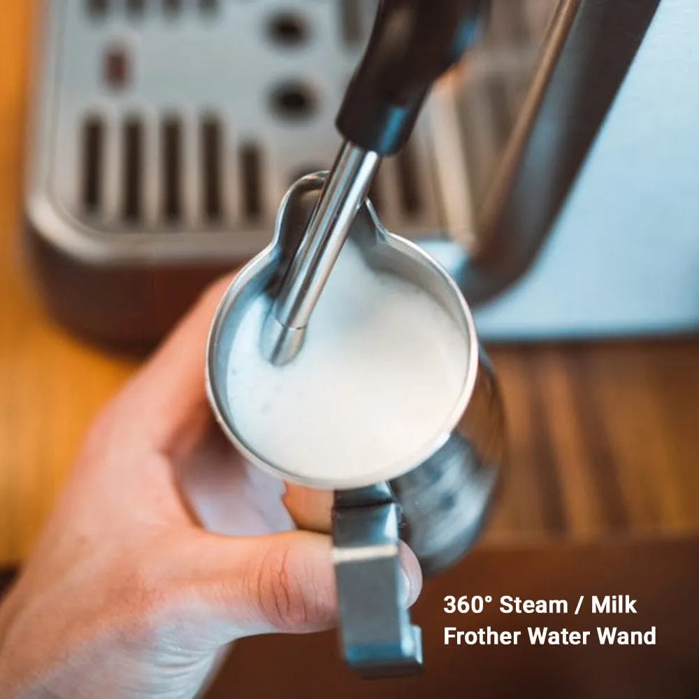 The Solis Perfetta Plus Silver Home Coffee Machine & Espresso Machine