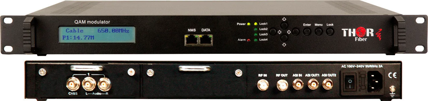 Thor H-1CVBS-QAM-IP 1 Channel CVBS Digital TV Encoder Modulator with IPTV Server