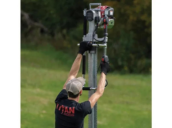 Titan Post Driver | Contractor X | 3.125 in. Barrel | Honda 35cc | Post Master Drive Cap (PGD3200XPM)