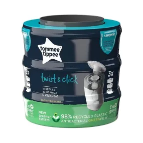Tomme Tippee Sangenic Twist and Click Cassettes Pack of 3