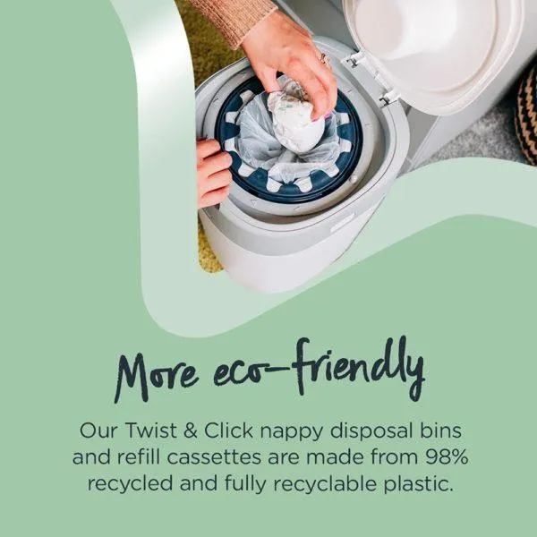 Tommee Tippee Twist & Click Nappy Disposal Bin Refills – 3 pack