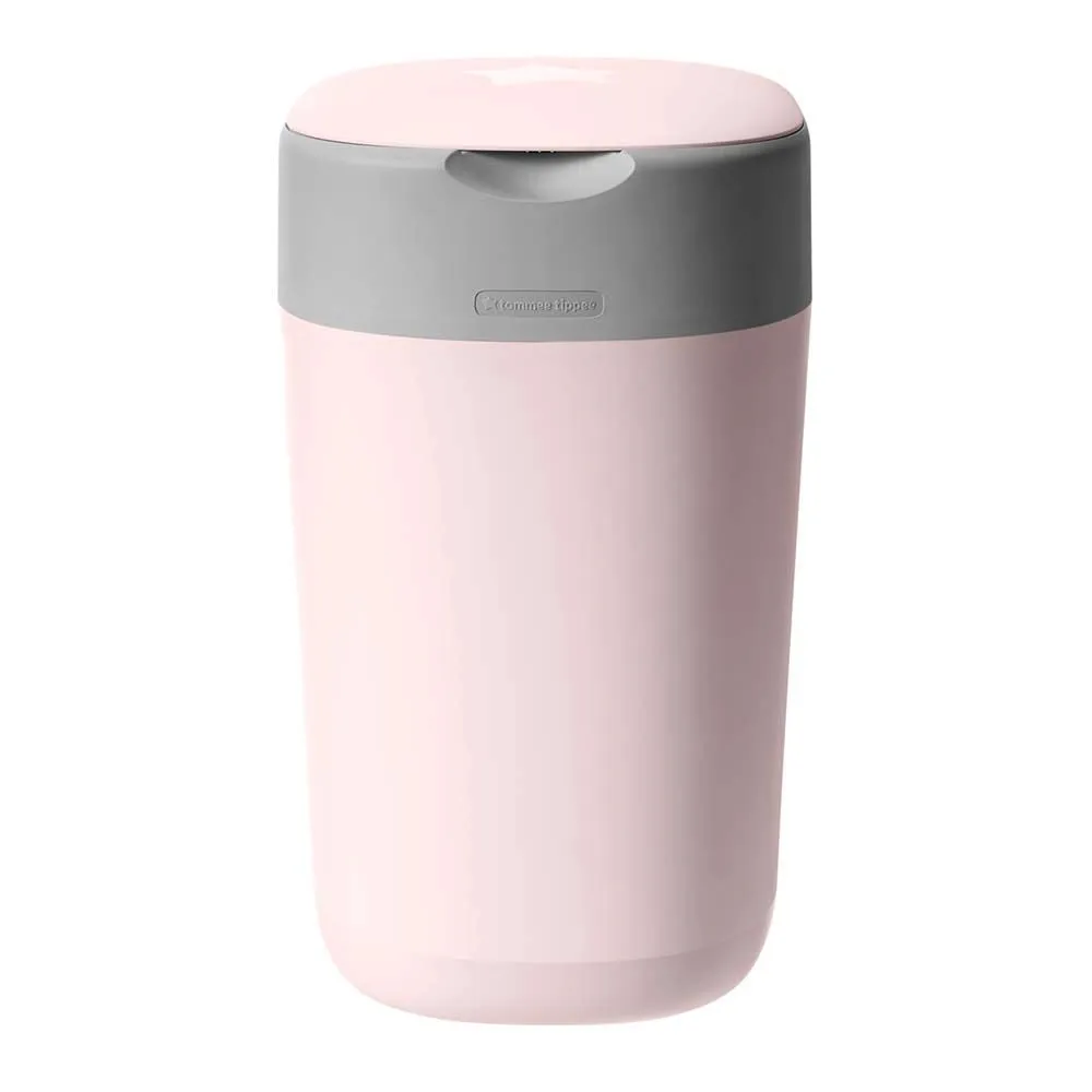 Tommee Tippee Twist And Click Advanced Nappy Bin W/ 1 Refill Cassette (Pink)