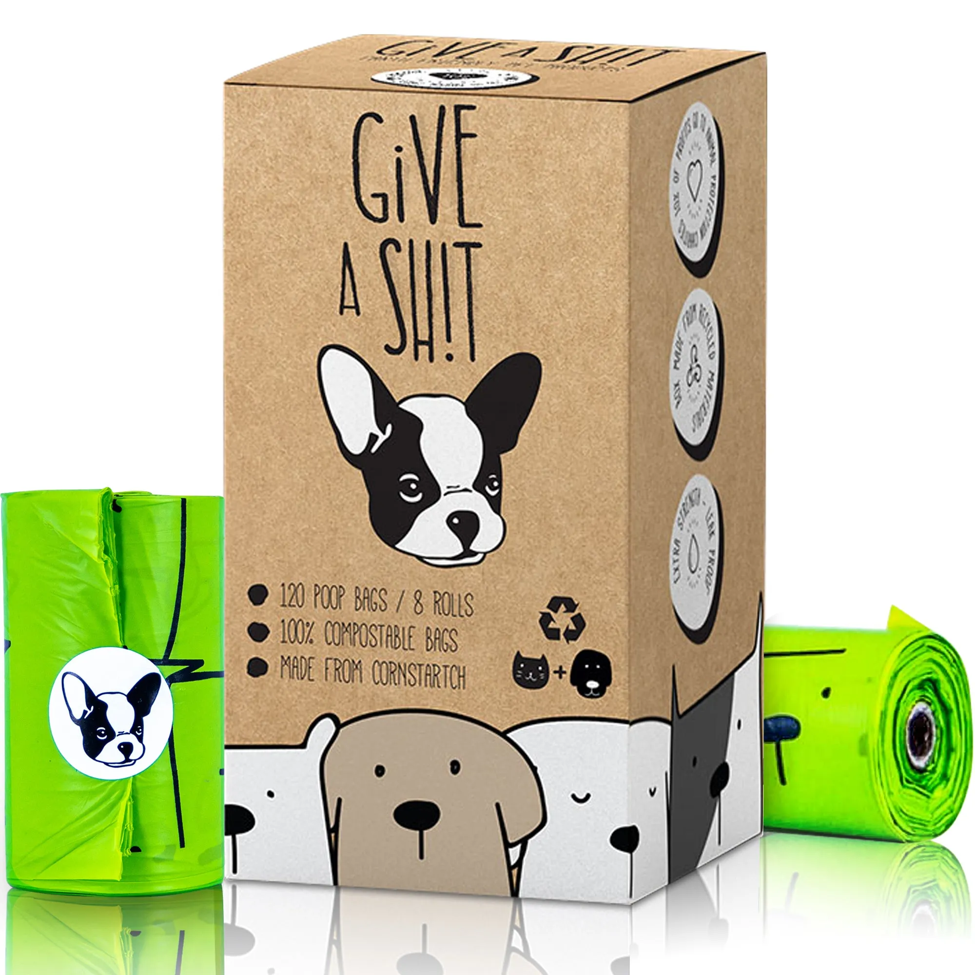 TÜV Austria HOME Compost Certified Dog Poop Bags - F2
