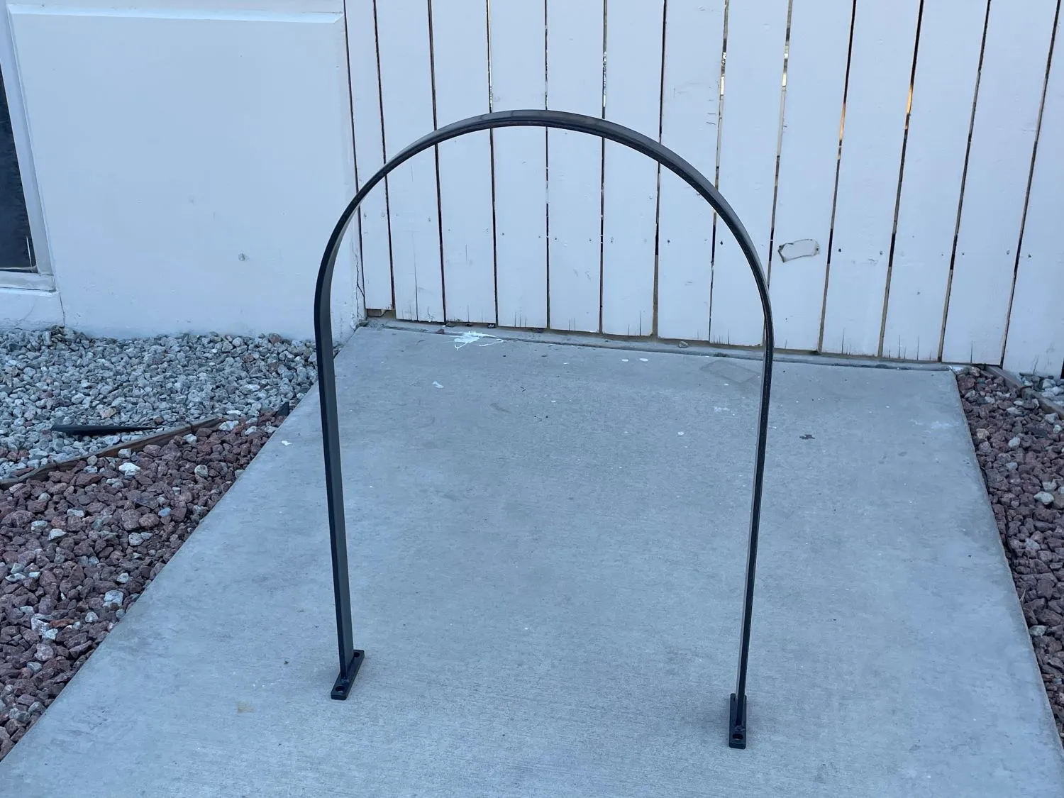 U-Shaped Industrial Metal Bike Rack for Sidewalks (Galvanized)