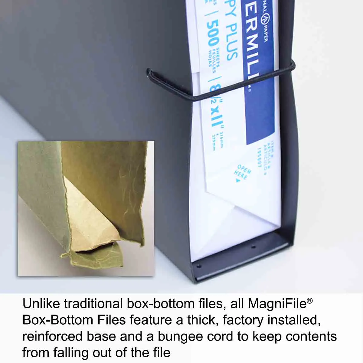 Ultimate Office MagniFile™ Extra-Capacity Hanging File Folders, 2" Box-Bottom, Letter Size, Feature Wrap-Around Bungee Security Cord (set of 2)
