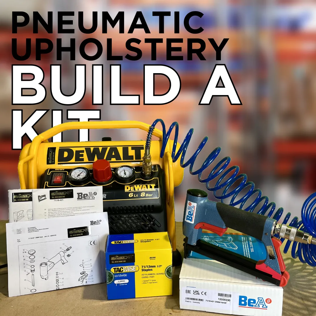 Upholstery Build-a-Kit: Staple Gun, Compressor and Airline
