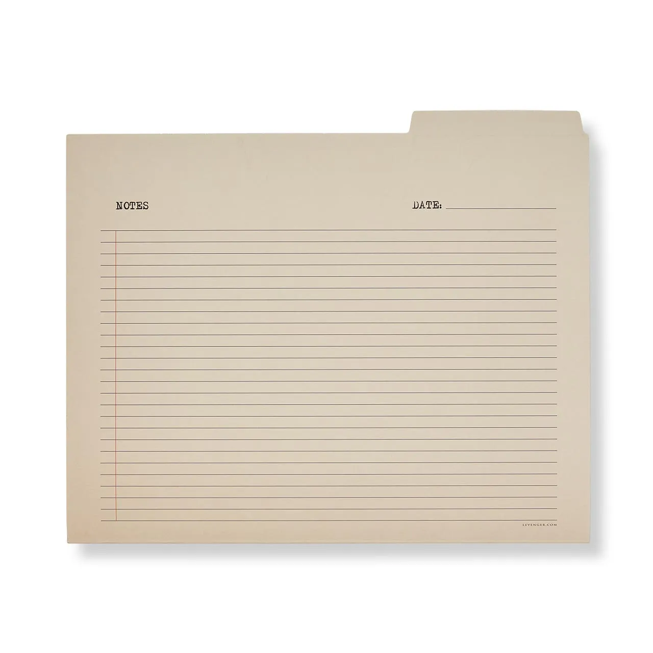 Vintage Library File Folders (set of 6)
