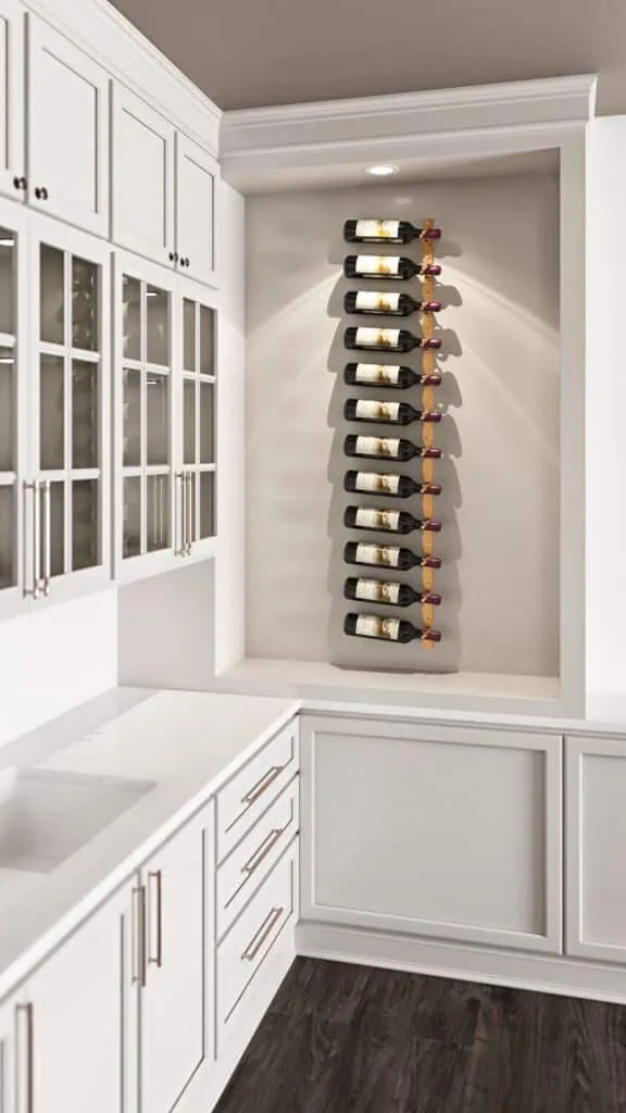 VintageView Helix Single 60 (minimalist wall mounted metal wine rack kit)
