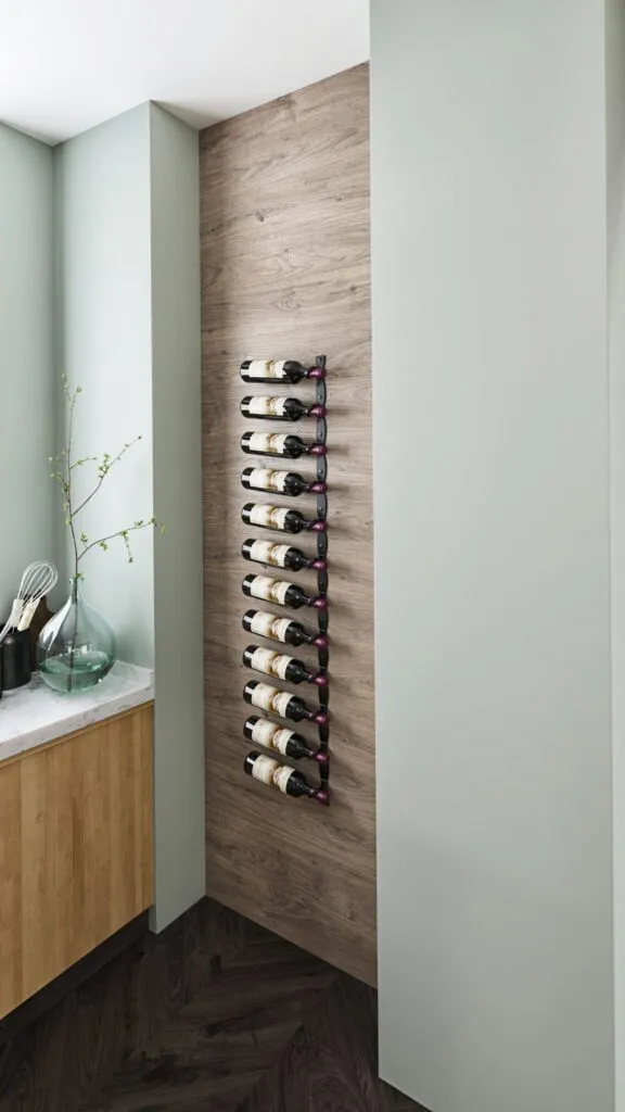 VintageView Helix Single 60 (minimalist wall mounted metal wine rack kit)