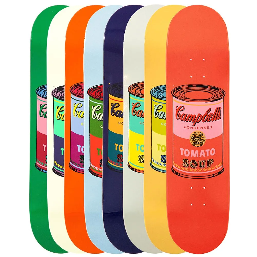 Warhol Soup Can Skateboards: Set of 8