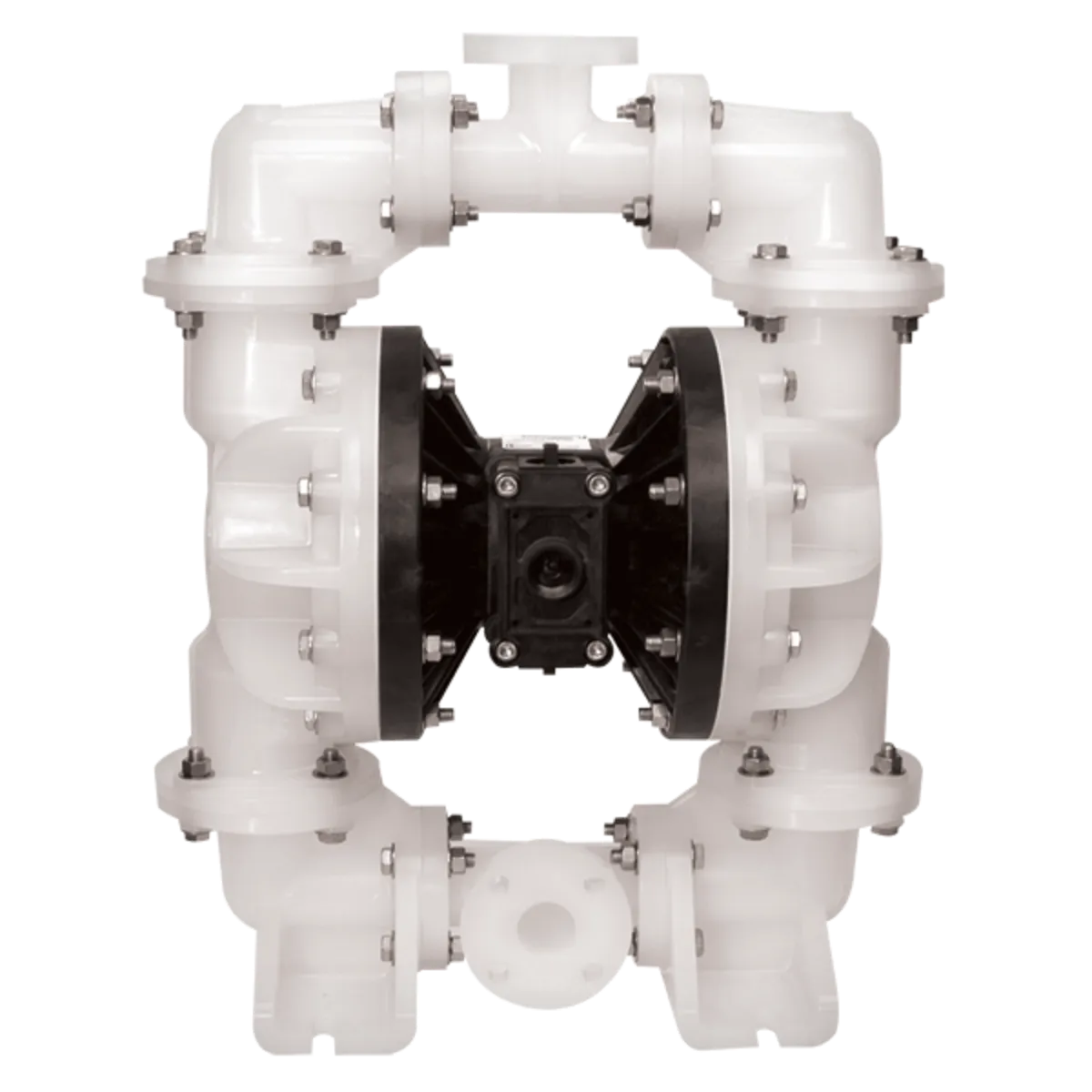 Warren Rupp Sandpiper S20 Top Discharge Non-Metallic Ball Valve Pump - 160 GPM - Polypropylene - Santoprene - Santoprene (2 in. Unverisal Flange ANSI DIN)