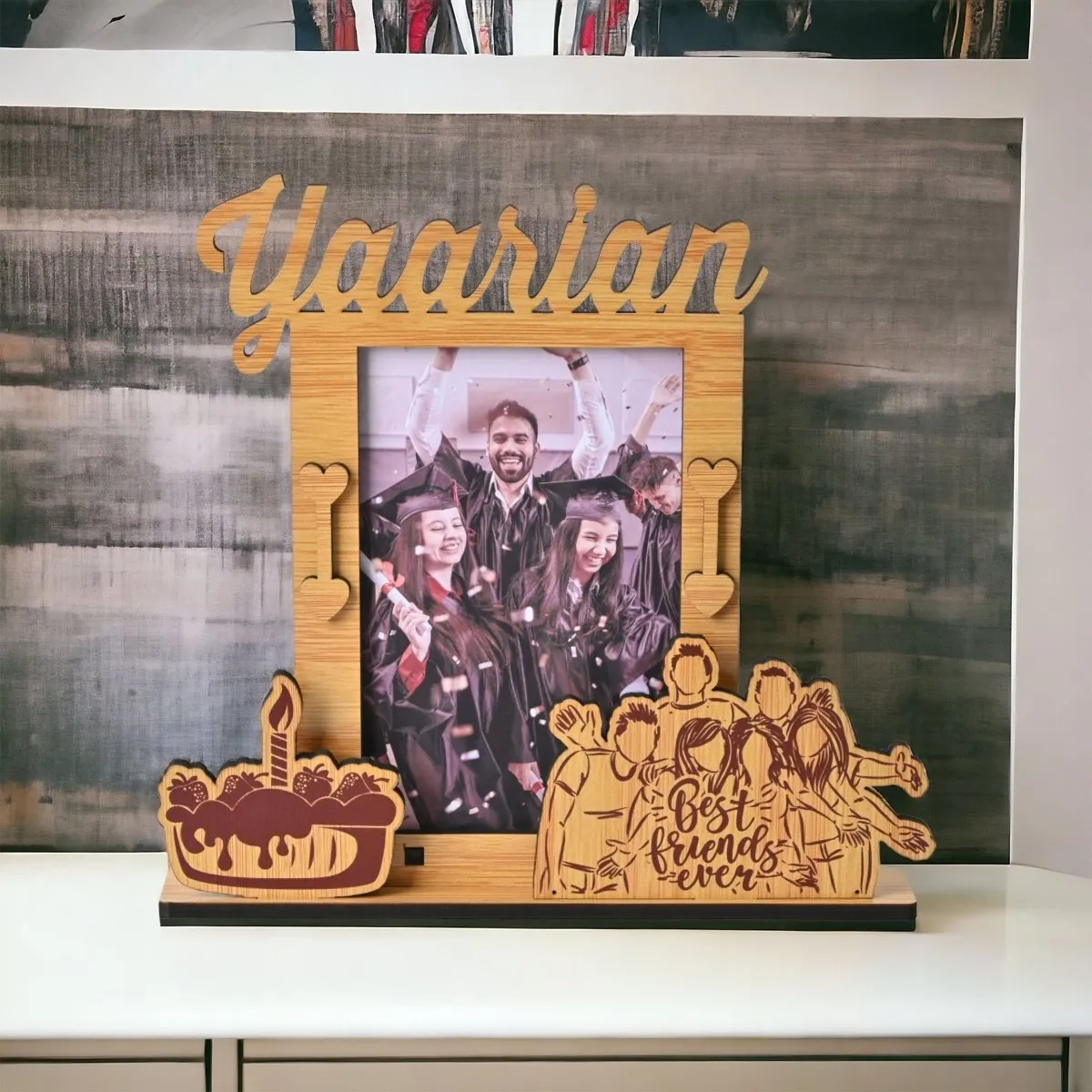 Yaarian Photo Frame | Best Friends Ever Table/Desk Single Photo Frame (4" X 6")