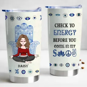 Yoga Lover's Energy Boost Personalized Tumbler - 20oz