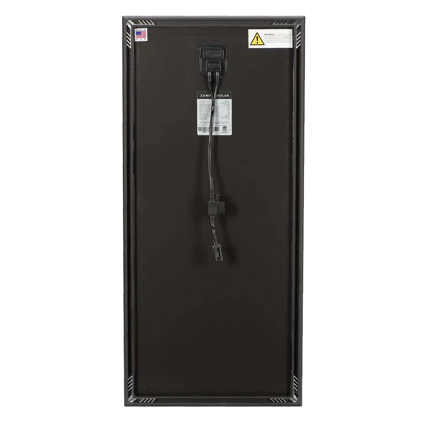 Zamp Solar OBSIDIAN® SERIES 100 Watt Solar Panel (Panel Only)